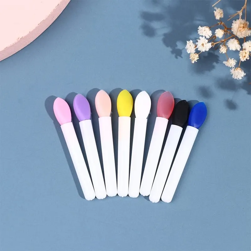 10pcs Silicone Lip Brush Set Small Makeup Brushes Lipstick Applicator Brushes For Lip Care Makeup Use — image 5