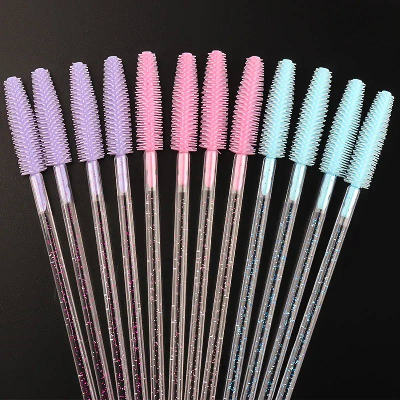 1/90/200/300 Pcs Eyelash Makeup Brush Set Silicone Eyebrow Brushes Micro Cotton Stick Lip Gloss Swab Eyelashes Extension Tools — image 6