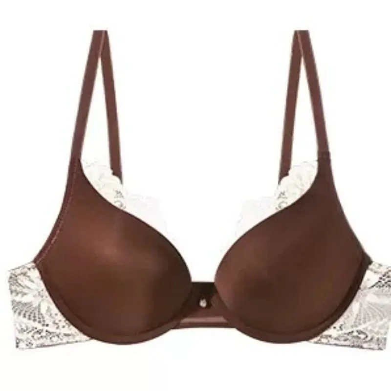Ladies Soft Underwire Lace Lingerie Set Push‑Up Bra Anti Sagging Lifting Comfort Lightweight Casual Women Underwear Kit — image 2