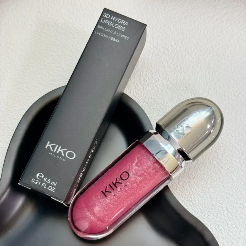 Original Kiko 3D Mirror Lip Glaze Waterproof Non Fading and Non Stick Cup Gentle Bean Paste Color Fine Shiny Point Charm Red — image 33