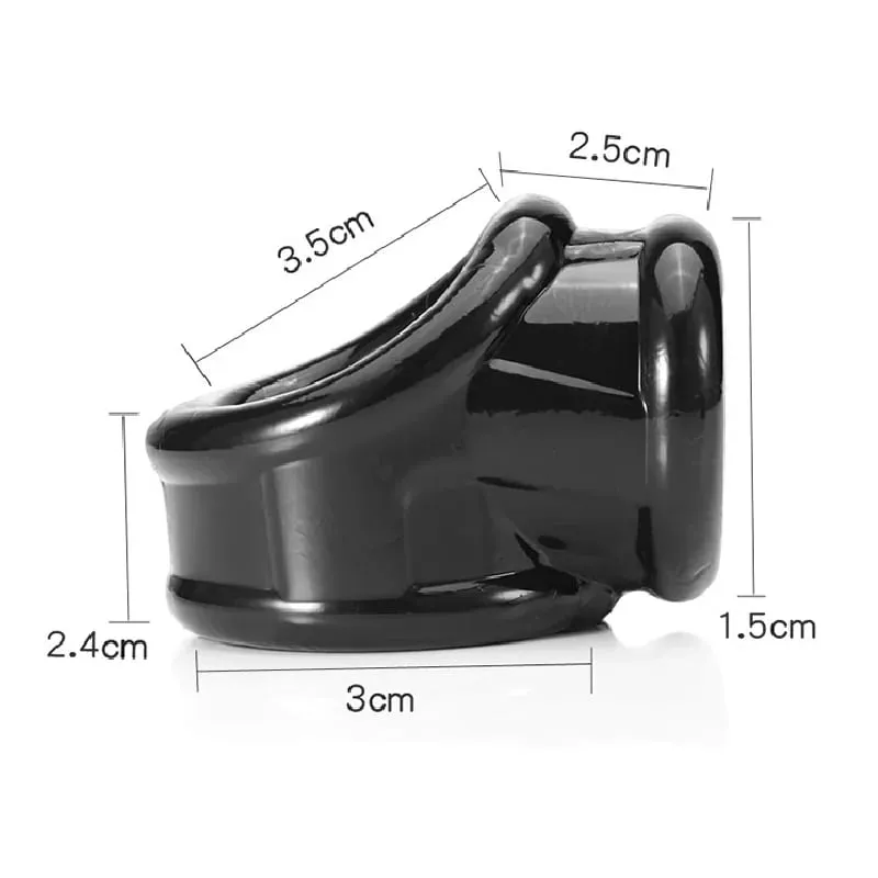 Super Soft Silicone Penis Ring Delay Ejaculation Ball Scrotum Stretcher Triple Cock Ring Cockring BDSM Sex Toys for Men — image 1