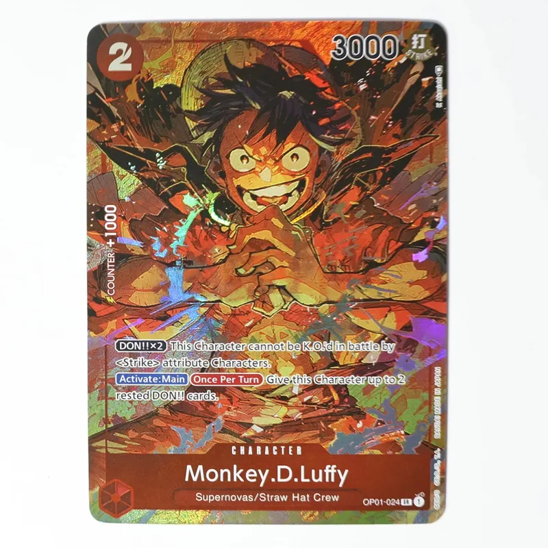 One Piece Game Cards Monkey.D.Luffy Nami Zoro Chopper. Frosted Laser Cards Blue Core Cards.OPCG Used For Game Card Collection. — image 9