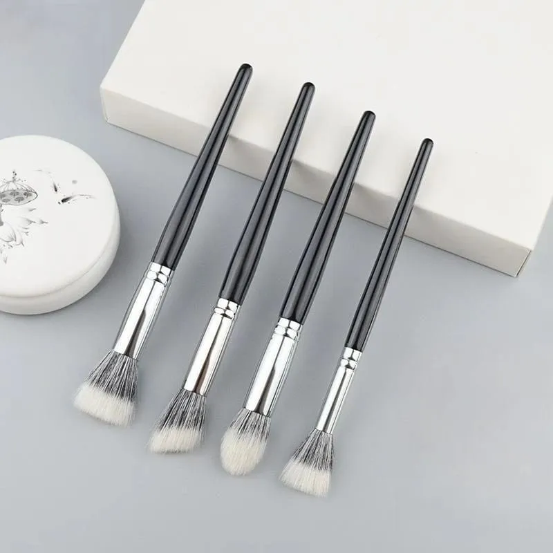 Stippling Highlight Makeup Brushes Blush Goat Hair Multifunctional Beauty Foundation Make Up Brush Tools — image 1