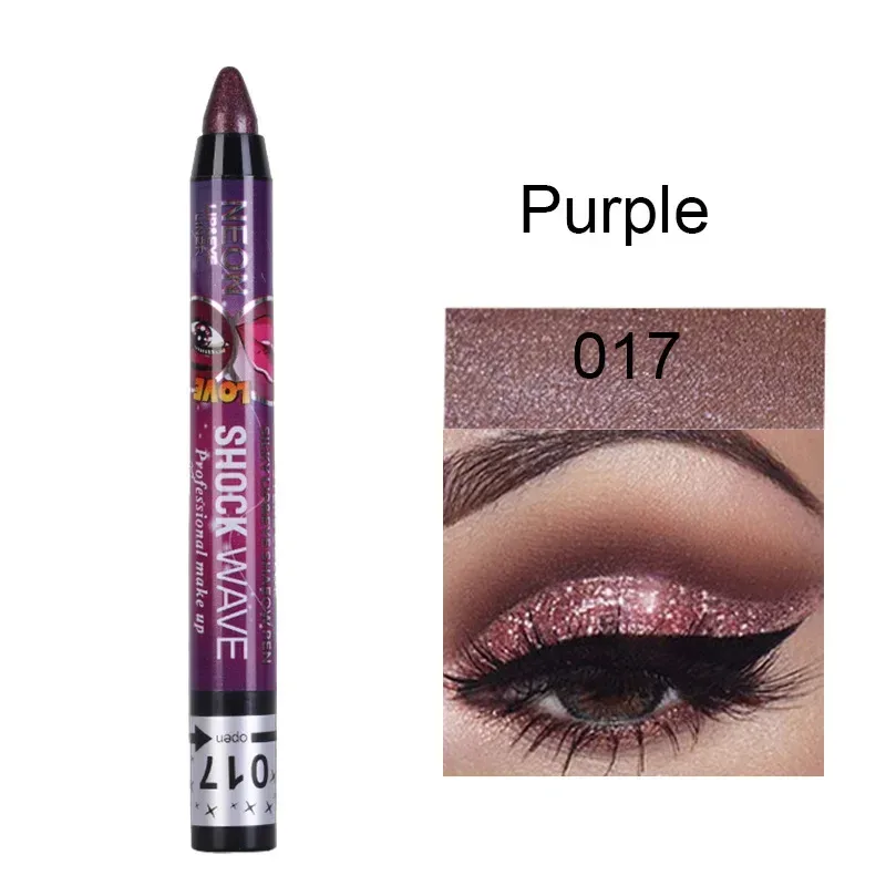 2 In 1 Eyeshadow Lipstick Stick Pencil Waterproof Glitter Matte Eye Shadow Makeup Pigment Eyeshadow Pen — image 11