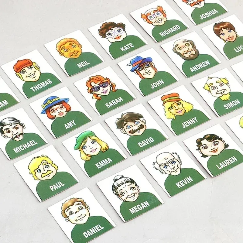 Guess who I am board game parent-child interaction toy logical reasoning children's puzzle guess me you my character chessboard — image 4