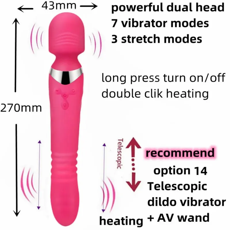 Body Massage Vagina Magic Wand Massager AV Vibrators Dildo Masturbator Product Clitoris Stimulator Adult Sex Toy Women Men Penis — image 15