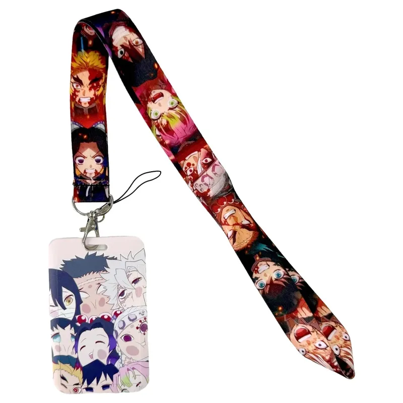Anime Lanyard Credential Holder Keychains Neck Lanyard For Pass Card Credit Card Holder Straps Mobile Phone Charm Accessories — image 19