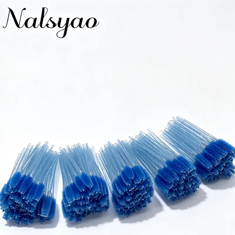 wholesale yelash brush makeup brushes 50pcs comb disposable mascara individual 6 color applicator wand lash makeup brushes tools — image 1