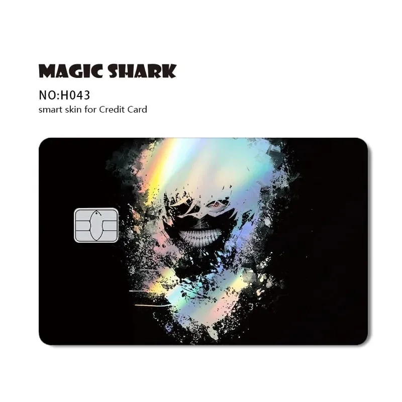 Magic Shark Mcloving Spider Anime Shinny Laser Holographic Matte Skin Film Sticker for Debit Bank Credit Card — image 17