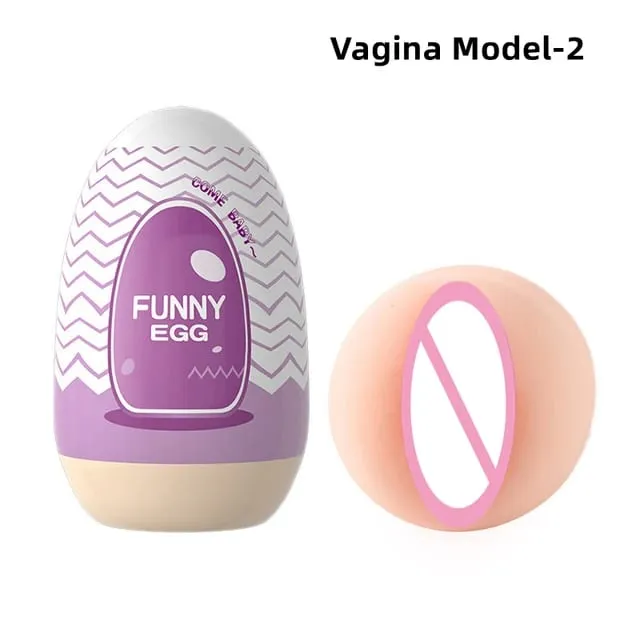 Cups Masturbator Egg Portable Stimulator Penis Massager Soft Rubber Adult Sex Toys for Men Realistic Vagina Pocket Pussy — image 11