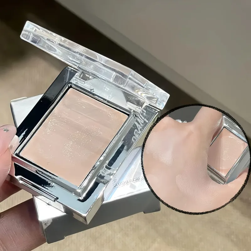 Herorange Misty Matte Cream Blush with Makeup Brush Set Low Saturation Matte Texture Brighten Skin Create Charming Makeup Looks — image 5