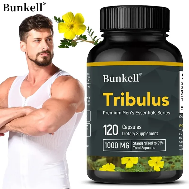 Tribulus Terrestris Capsules - Boosts Energy Improves Mood Enhances Endurance and Athletic Performance - 120 Capsules — image 1