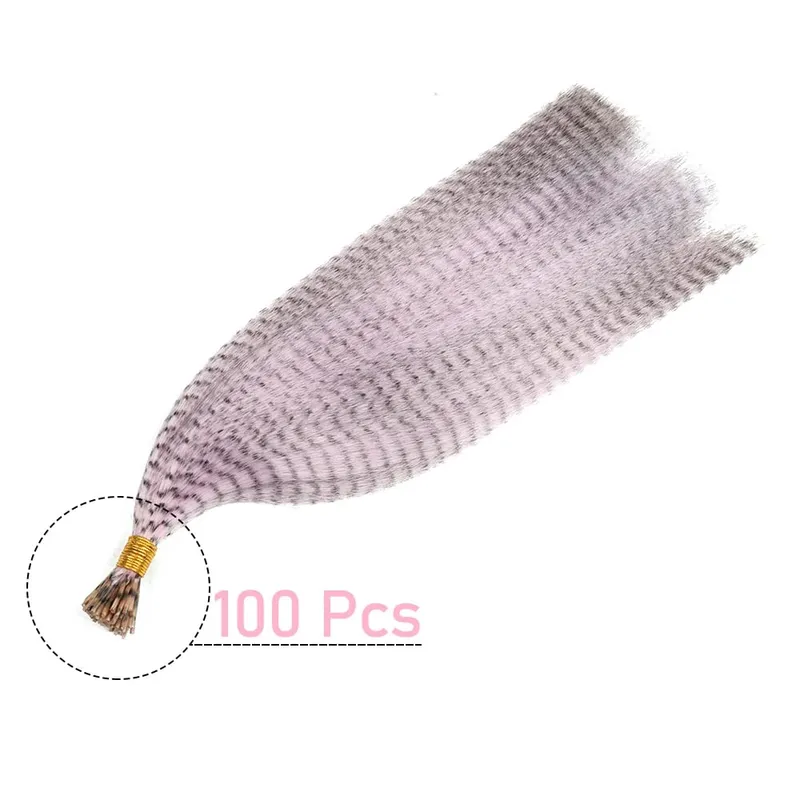 48Pcs Women's Colorful Synthetic Hair Extensions Set 38 Colors Tinsel Wig 26 Colors Feather Extensions Tool Kit for Hairdressing — image 19