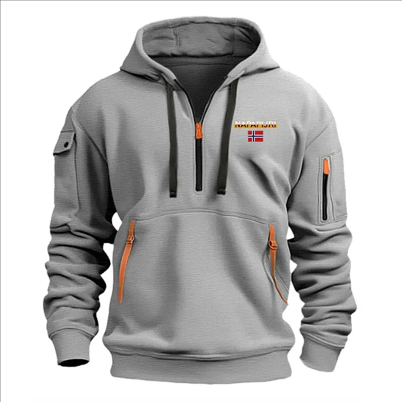 Men's and Women's Printed Hooded Sweatshirts Loose Pullover Black Camel Fashionable Spring and Autumn Hoodies for Men and Women — image 14
