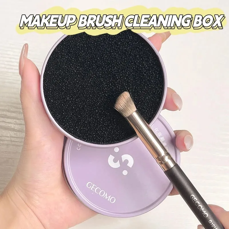 Makeup Brush Cleaning Box Quick Clean Sponge Eyeshadow Brushes Dry Cleaner Cosmetic Wash Clean Powder Tool Makeup Accessories