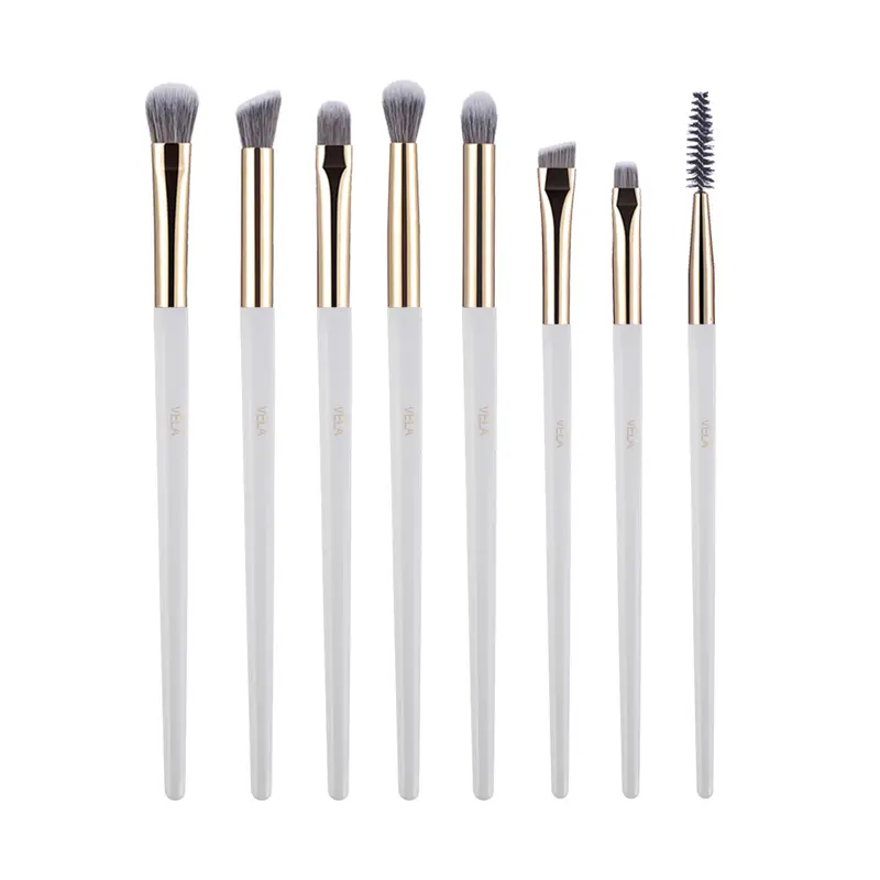 Professional Makeup Brushes Set 8pcs Blending Concealing Contour Eyeshadow Eyeliner Eyebrow Eyelash BeautyApplicator Tools Kit