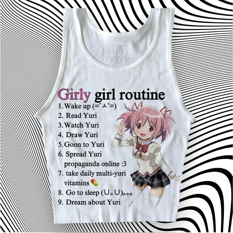 2000s Punk Anime Graphics Tanks & Camis Top Grunge Vintage Gothic Clothes Women Corset Streetwear Y2k Tops Emo Crop Top Clothing — image 6