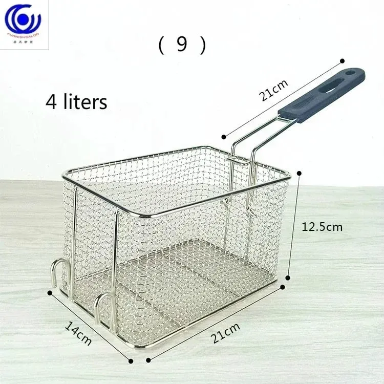 Stainless Steel Fryer Screen French Fries Frame Square Filter Net Encrypt Colander Shaped Frying Basket Fryers Meshed — image 18