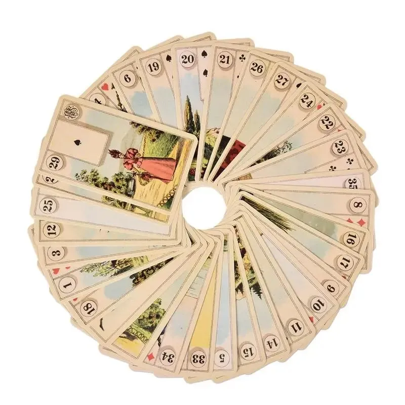 Grand Tableau Lenormand Tarot Divination Tools Oracle Card 36pcs Party Tarot Card Board Game Tarot Fortune Telling Cards — image 2