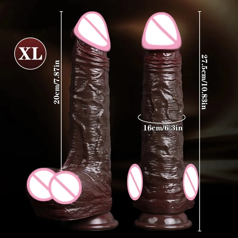 Realistic Dildos Skin Sliding Foreskin Testicles Dildo for Woman Masturbation Anal Vaginal Stimulation Strapon Silicone Sex Toys — image 13