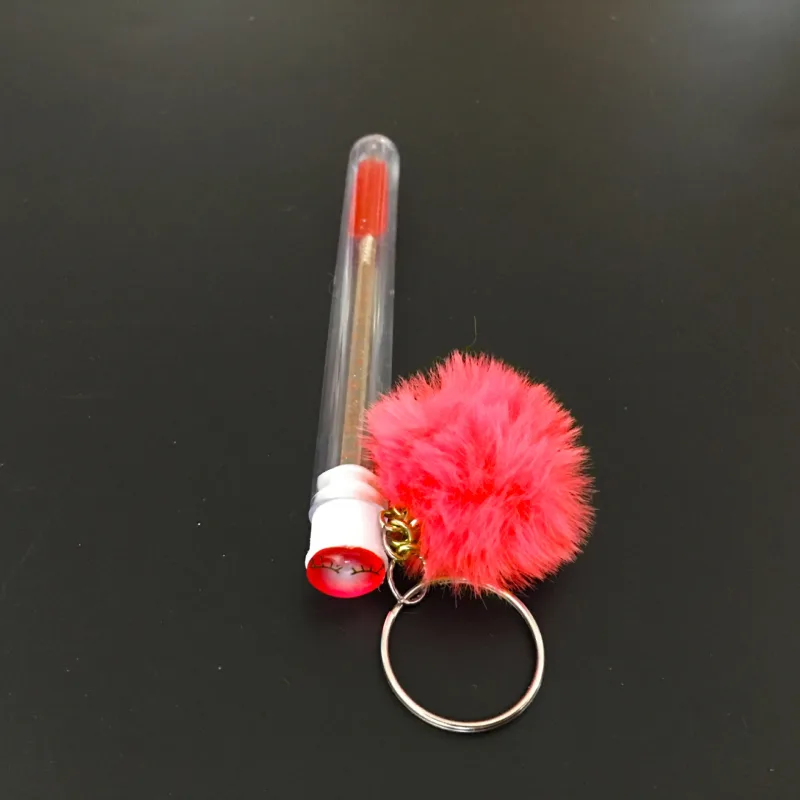 1pc Reusable Eyelash Brush with Key Ring Plush Ball Mascara Wand for Eyelash Extension Crystal Eyebrow Brush Make up Brushes — image 14