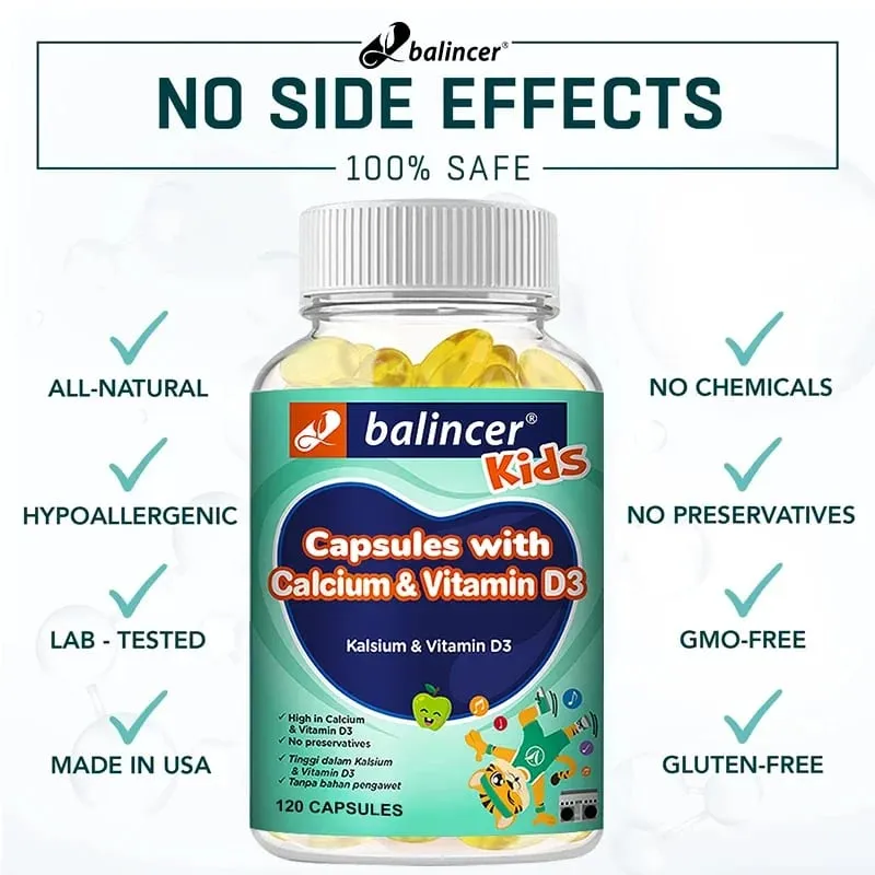 Height Growth - Supplements Calcium Vitamins Minerals and Essential Nutrients To Help Children Teenagers & Adults Grow Taller