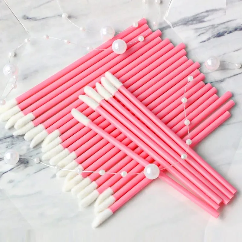 Wholesale 250/500/1000Pcs Lip Brushes Mascara Wands Applicators Cleaning Cosmetic Lipstick Micro Brushes Makeup Tools in Bulk — image 11