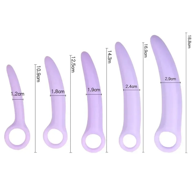 5-Piece Dilator Kit Vaginal Muscle Training Strengthen Rejuvenate Anal Plugs Sex Health Toy Pleasure — image 5