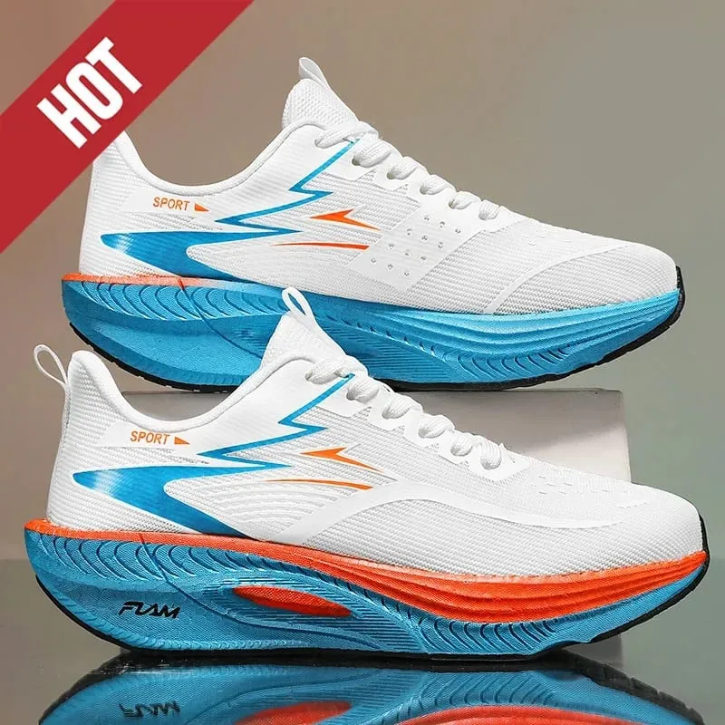 Men Women Carbon Plate Air Cushion Marathon Running Shoes Breathable Lightweight Outdoor Racing Training Sports Sneakers Walking — image 7