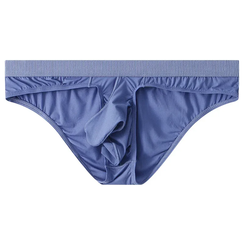 Men's Ice Silk Briefs Summer Transparent Seamless Quick-drying Man Breathable Panties Ultra-thin Underwear