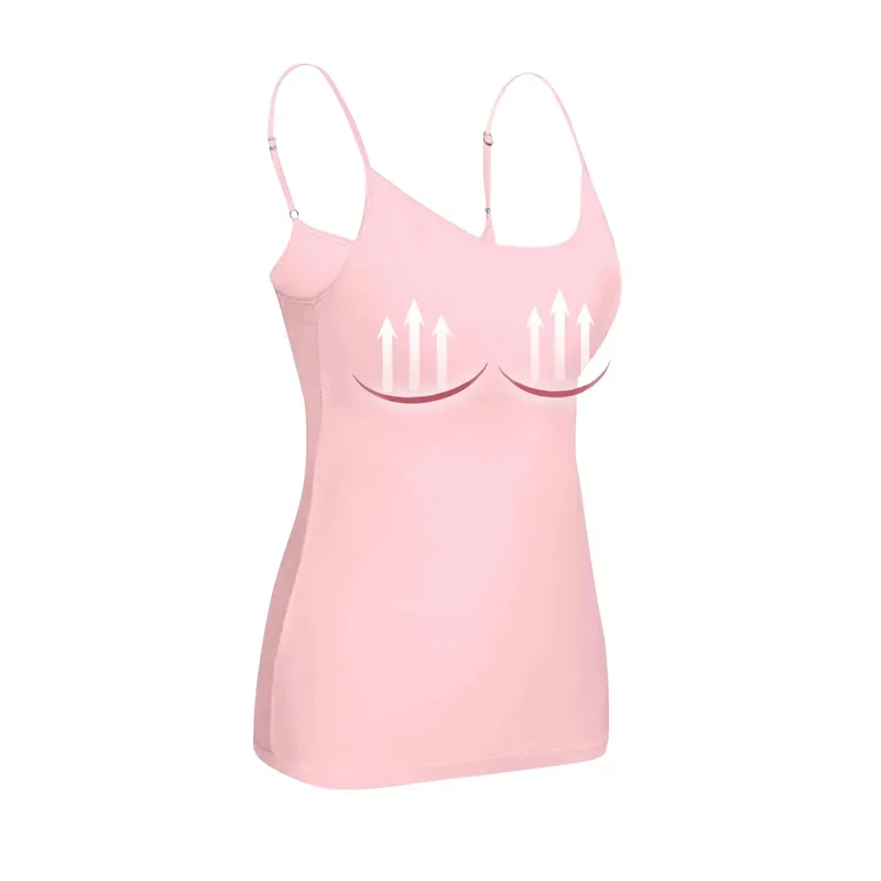 Women'S Sexy Tank Top Base With Breast Pad Plus Size Bra With Breast Pad Solid Color Fashion Casual Y2k — image 8