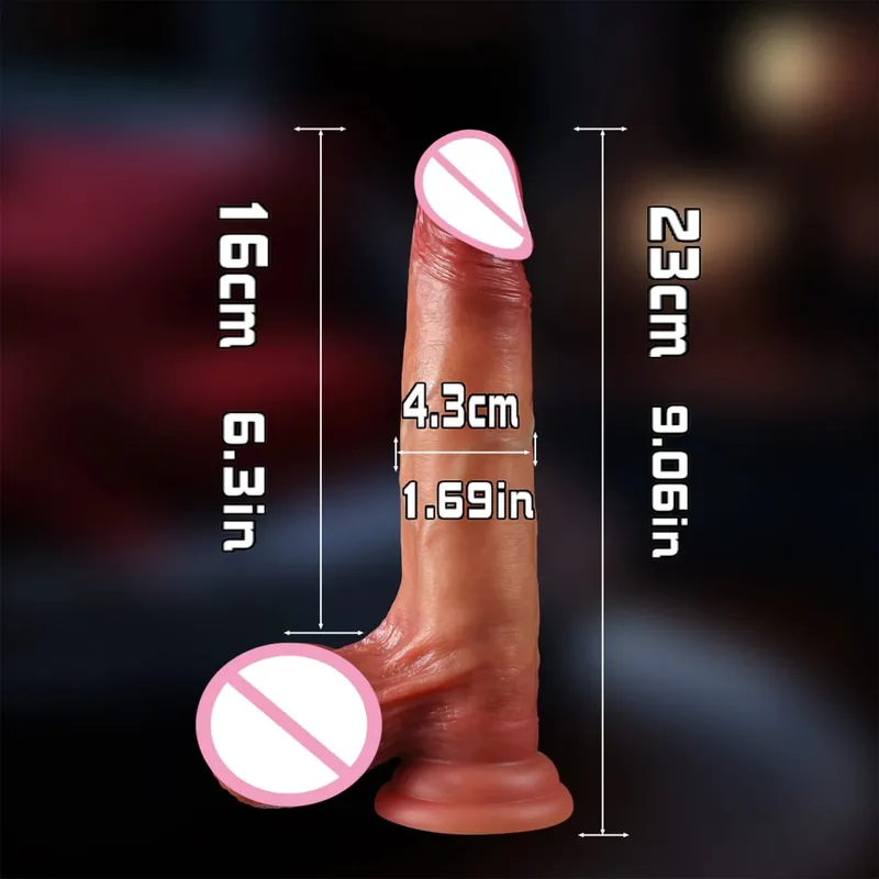 Skin Sliding Foreskin Dildo with Real Testicles strapon Realistic Dildos for Women Men Lesbian Anal Dick Adult Sex Toys Penis 18 — image 6