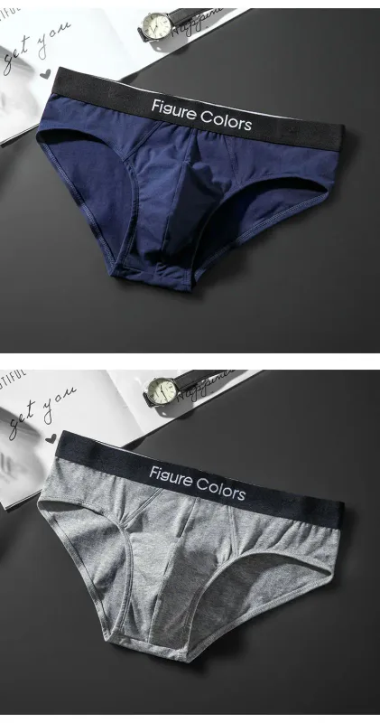 4pcs Men's Briefs Underwear Sexy Antibacterial Men's Panties Underpants Male U Convex boxer briefs for Man Absorbent Elastic — image 16