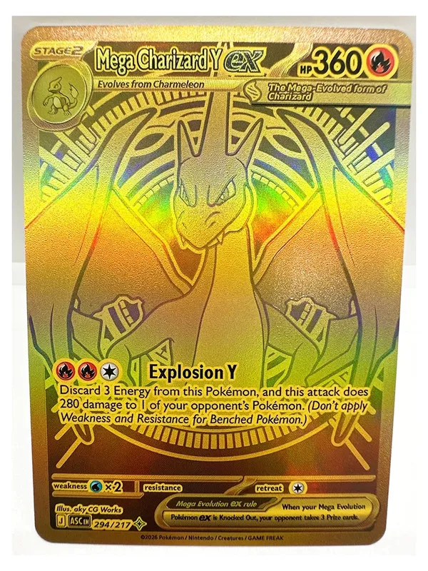 Pokemon PTCG ASC Gengar Dragonite Celebi Legetøj Hobby Hobby Samleobjekter Spilsamling Anime-kort