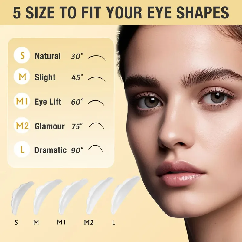 Gollee Eyelash Lifting Perm Kit Natural Lashes Enhancer Long Lasting 4-6 Weeks Black Lash Brow Tinting Perm Professional Makeup