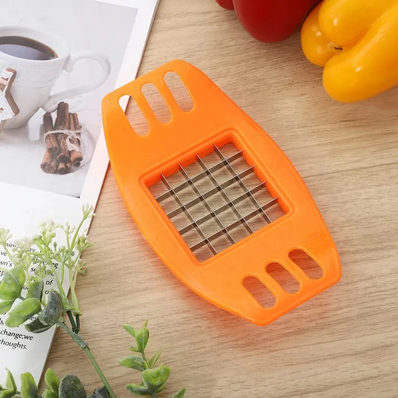 1Pcs Plastic Kitchen Handheld Potato Slicer Tomato Cutter Tool Lemon Cutting Cooking Kitchen Accessories — image 15