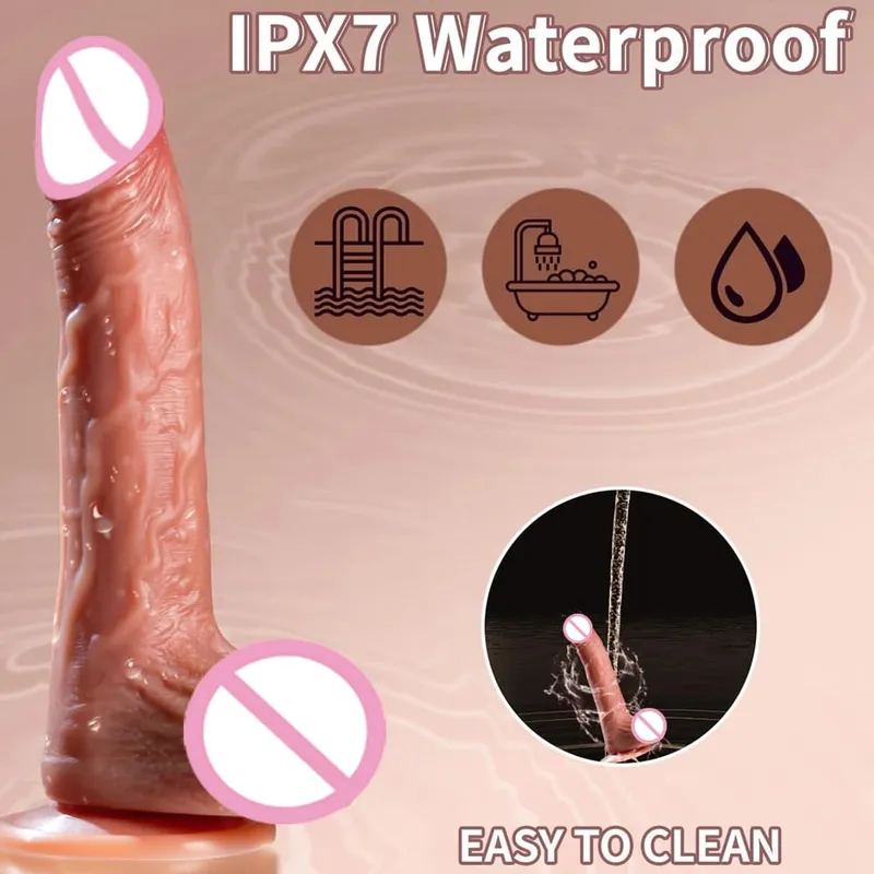 Thrusting DildoสมจริงPenis G Spot Clitoris Stimulatorของเล่นสำหรับผู้ใหญ่ซิลิโคนMan Dickสำหรับผู้หญิงคู่ผลิตภัณฑ์ — image 6