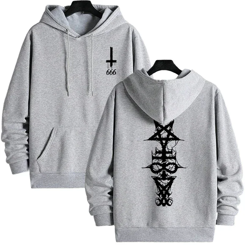 Mens Gothic Hoodie Satanic Symbol Print Street Fashion Warm Pullover Unisex Oversized Sweatshirt Outerwear Autumn Winter Outwear — image 27