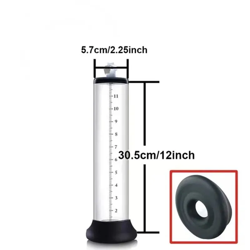 Male Penis Enlarger Vacuum Pump Accessories Vacuum Penis Enlargement Device Masturbation Flange Pump Penis Cylinder Set Sex Toys