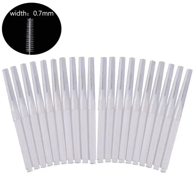 20Pcs Mini Eyebrow Brush Brow Perm Brush Disposable Brow Lifting Brushes Bendable Micro Eyelash Brush Applicators Makeup Tools — image 13