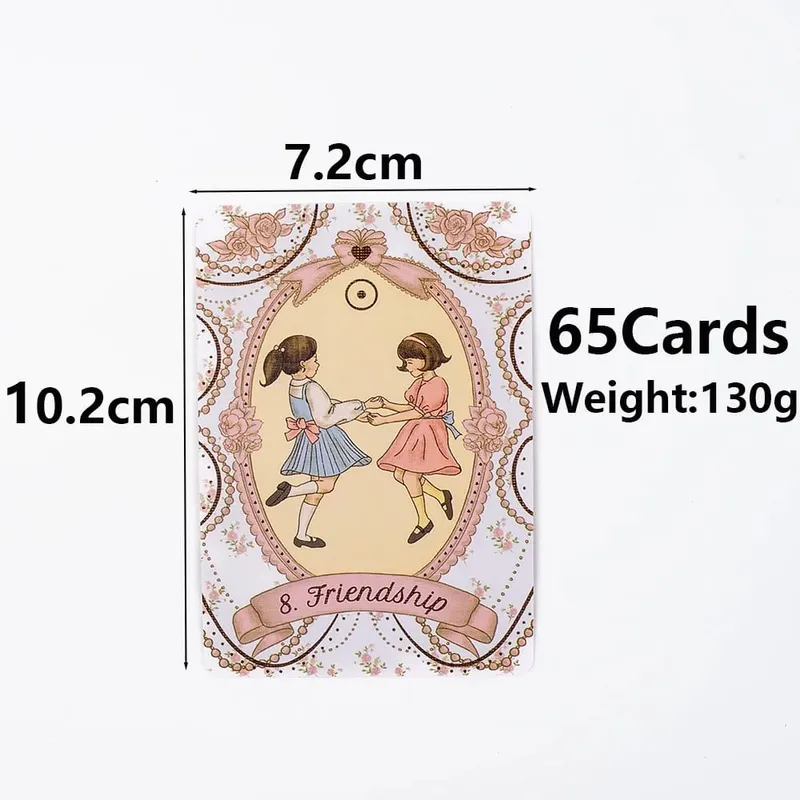 10.2*7.2Cm The Rosebelle Oracle cards A 65 Cards English Version Oracle Deck Divination Party Desktop Toy Entertainment — image 3