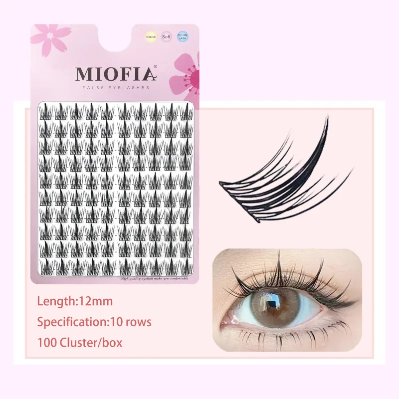 Cluster Lashes Natural Eyelash Extension Fluffy Fox Eye Lashes Mixed Tary Large Capacity Anime Lashes DIY Eyelash Cluster — image 21
