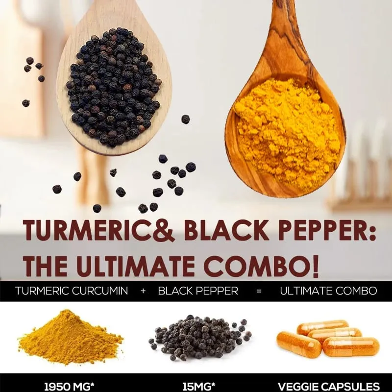 Turmeric Powder Curcumin Supplement Contains 95% Curcumin and Black Pepper Extract — image 7