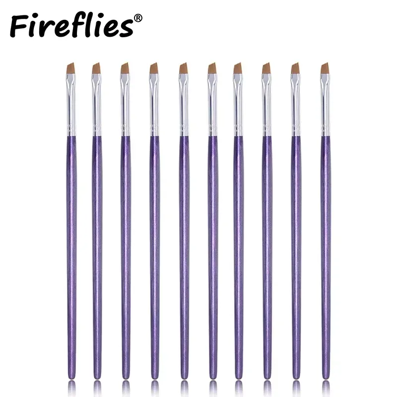 2/5/10PCS Upgrade Blade Eyeliner Brush Ultra Thin Flat Fine Eye Liner Makeup Brushes Flat Eyeliner Brush Eyebrow Make Up Tool — image 10