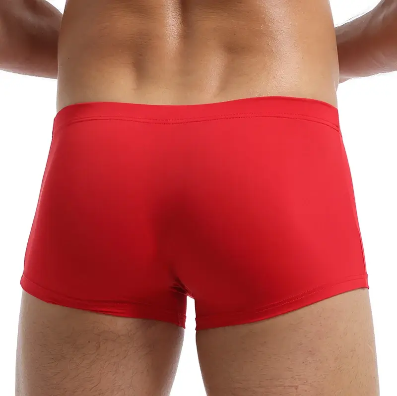Fashion Boxers Ice Silk Man Underwear Underpants Breathable Comfortable Men's Panties Ultrathin BoxerShorts Trunks — image 8