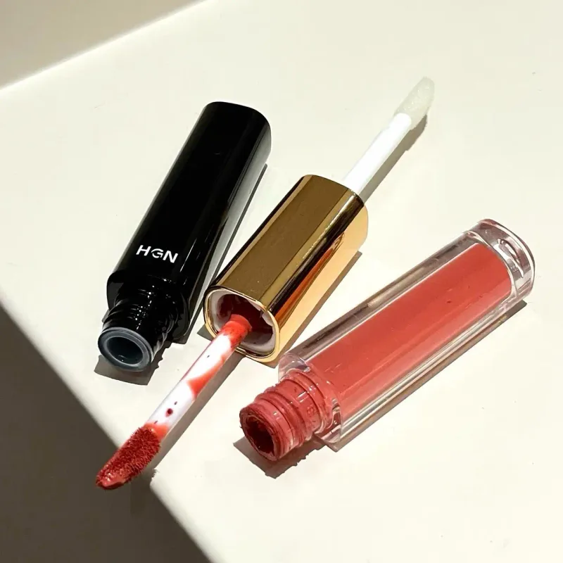 Hgn Dual Ended Matte and Gloss Lip Gloss Soft Matte Dewy Glossy Long Lasting Color Brighten Skin Tone Multi Makeup Styles — image 6