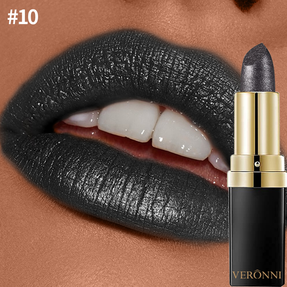 10 Color Glitter Lipsticks Shimmer Shiny Lipgloss Pearlescent Lip Tint Waterproof Long Lasting Diamond Lips Glaze Makeup Cosmeti — image 16
