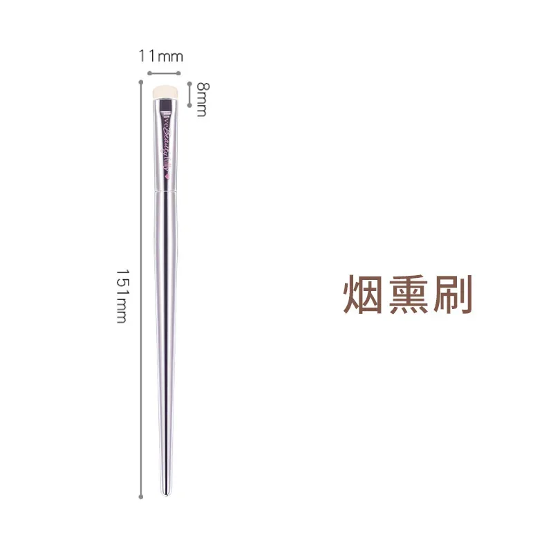 Silver High quality full functional Makeup brushes Foundation Powder Blusher Highlight Eyeshadow Flat eyebrow Make up brushes — image 20