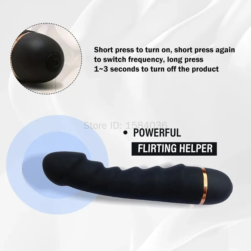 Strong Motor 20 Modes Vibrator Soft Silicone Dildo Realistic Penis G-spot Clitoral Stimulator Female Masturbator Adult Sex Toys — image 6