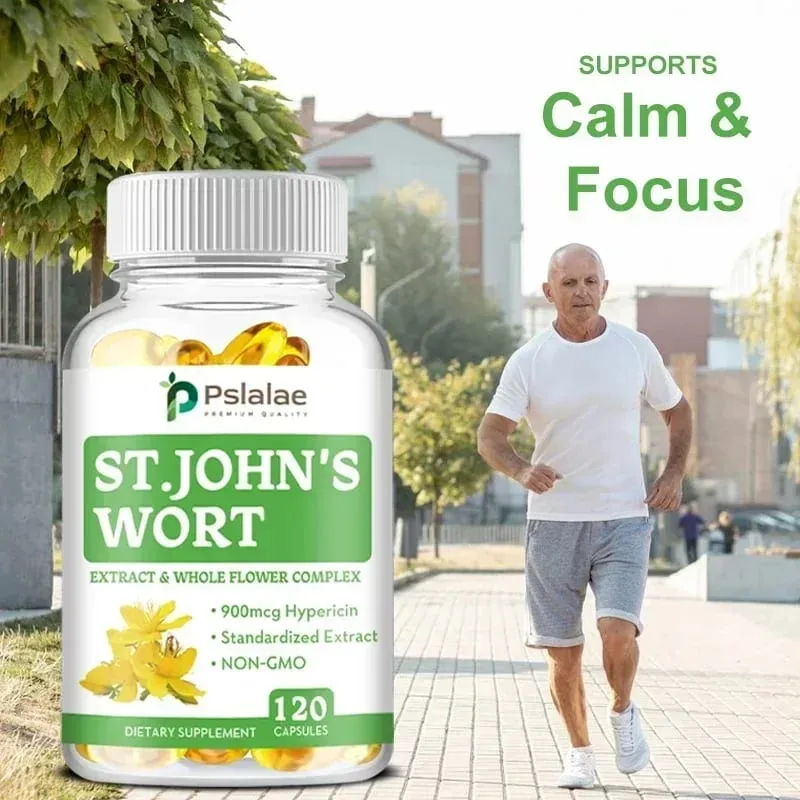 St. John's Wort Extracts and Whole Flower Complex - Stress Relief for Emotional and Mental Health
